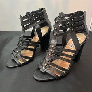Steve Madden Shoes Sofia Caged Heels Black Womens Size 8